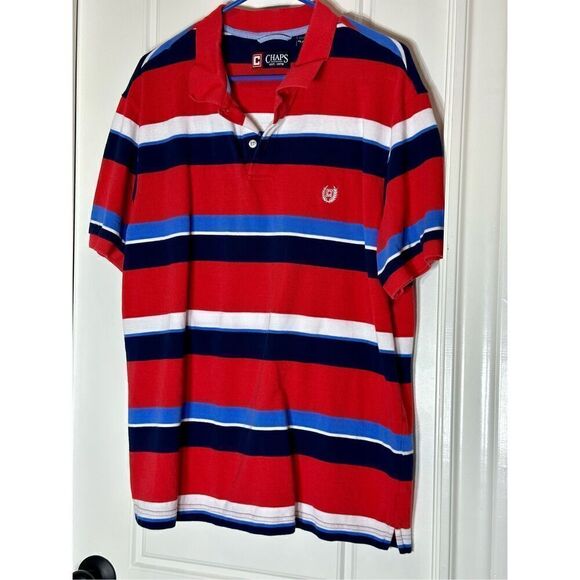 Chaps red and blue polo Size XL - Picture 2 of 7